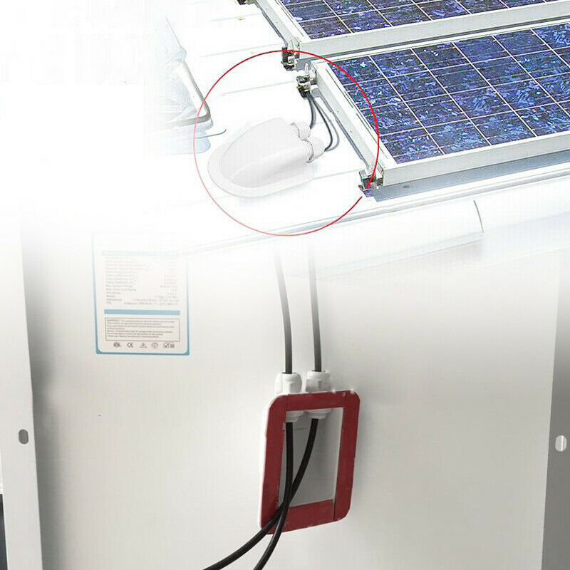 Roof Twin Cable Entry Gland Solar Panel Satellite Aerial Motorhome Camper New