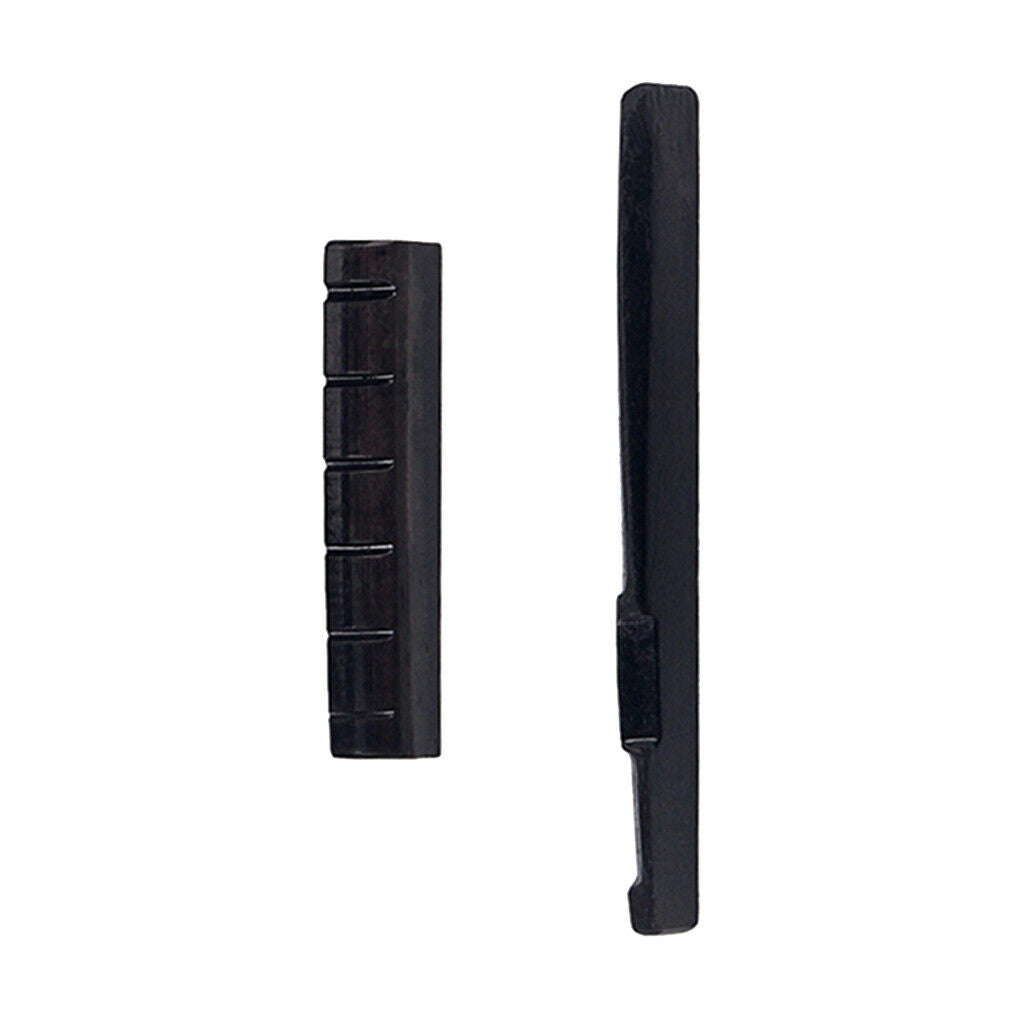 1 Set Black Camel Bone Bridge Saddle and Nut for Guitar Parts Accessory