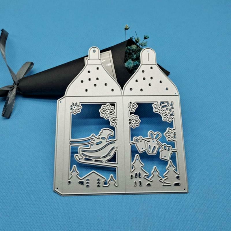 Christmas Deer Box Metal Cutting Dies Stencil DIY Scrapbooking Album Paper Card