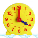 4 Inch Montessori Student Learning Clock Time Teacher Gear Clock 12/24 Hour