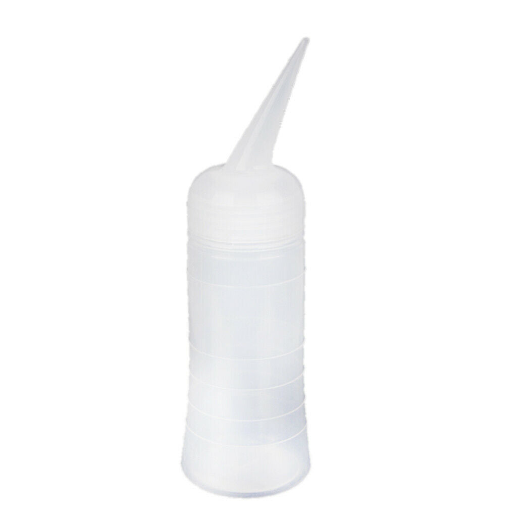 120ml Plastic Salon Hair Color Applicator Bottle Scale Tool With Angled Tip