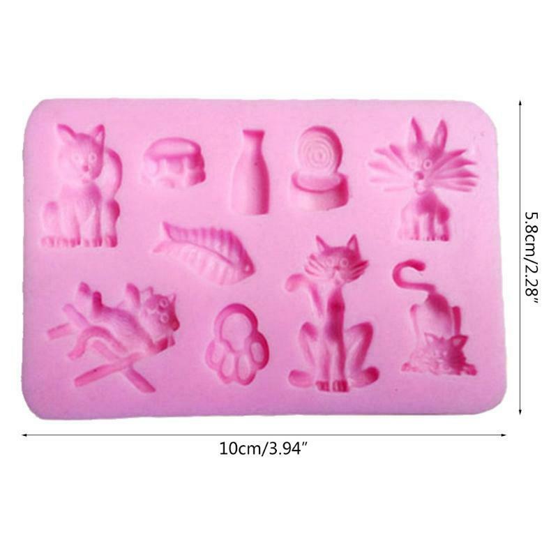 Soap Molds Chocolate Candy Molds Decorating Exquisite Horror Cat and Fish Gift