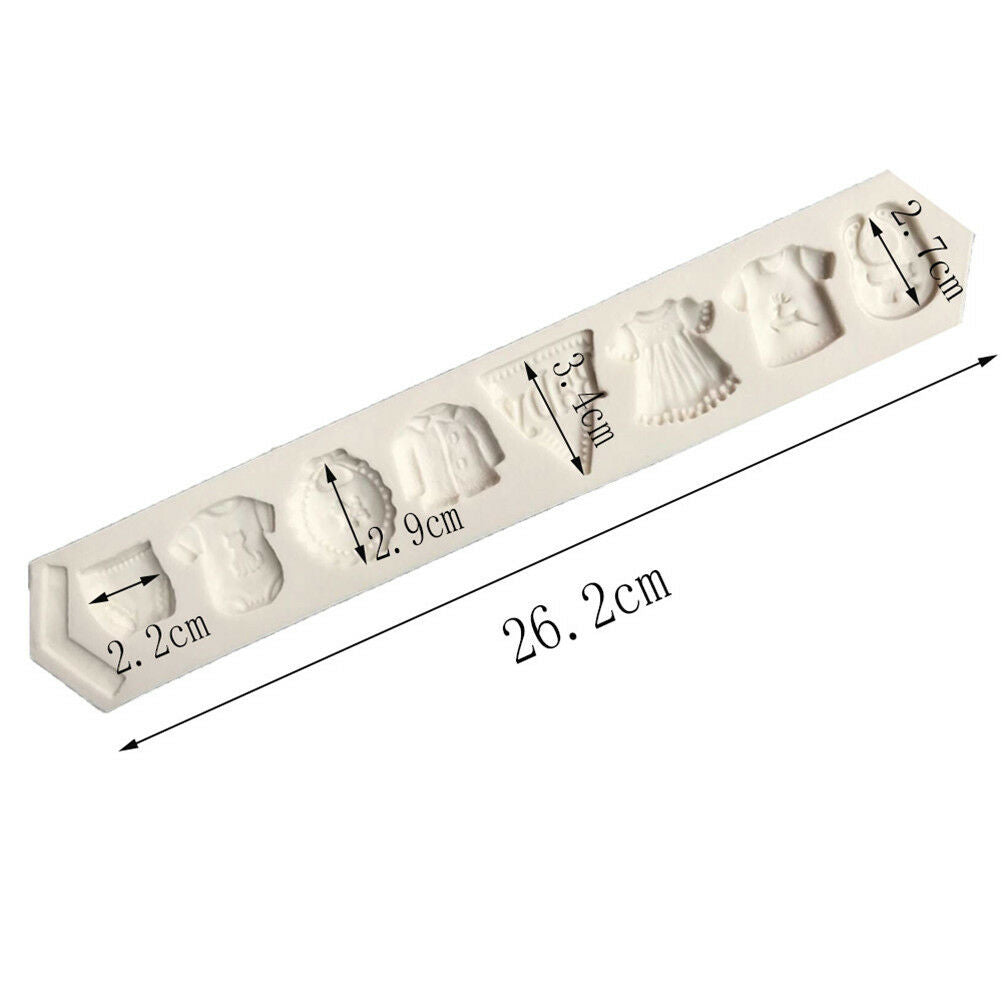 Baby Clothes Silicone mold fondant mold cake decorating tools chocolate J.l8