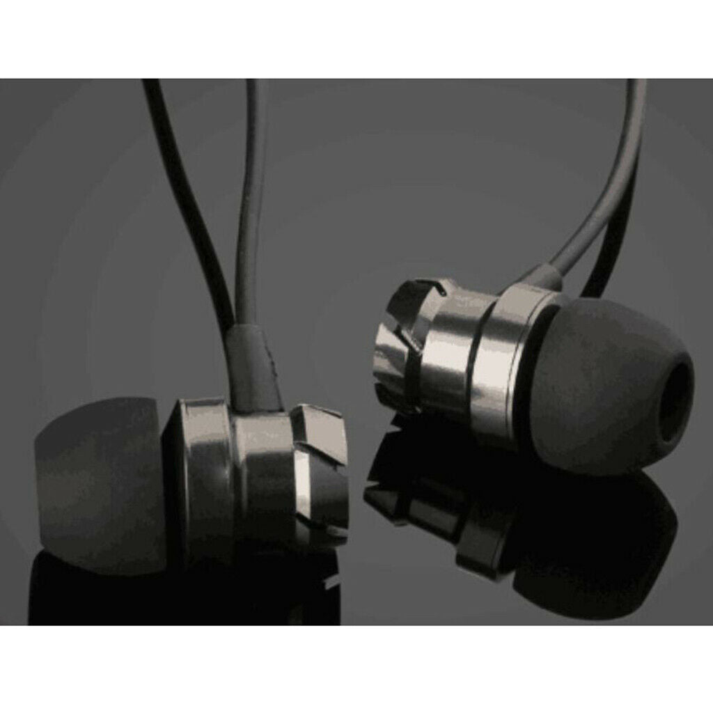 3.5mm SuperBass Music In-ear Stereo Headphones Headset With Mic Black