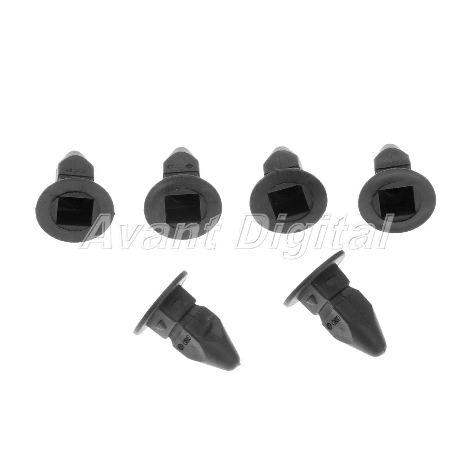 50X Black Nylon Fender clips Fits For Cabrio 1999-On  Golf 1999-On Jetta 1999-On