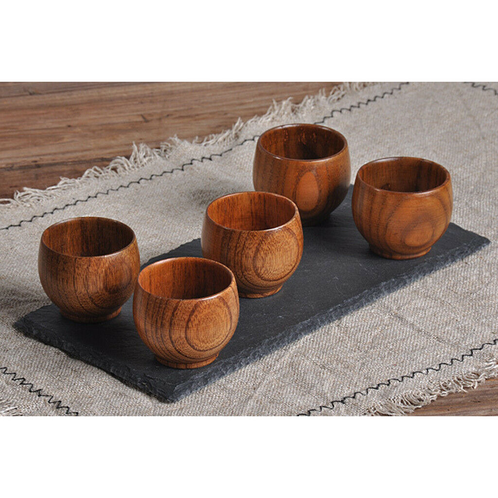 Wooden Beer Mugs Tea Coffee Milk Travel Mug Eco-Friendly Big Mug Tableware
