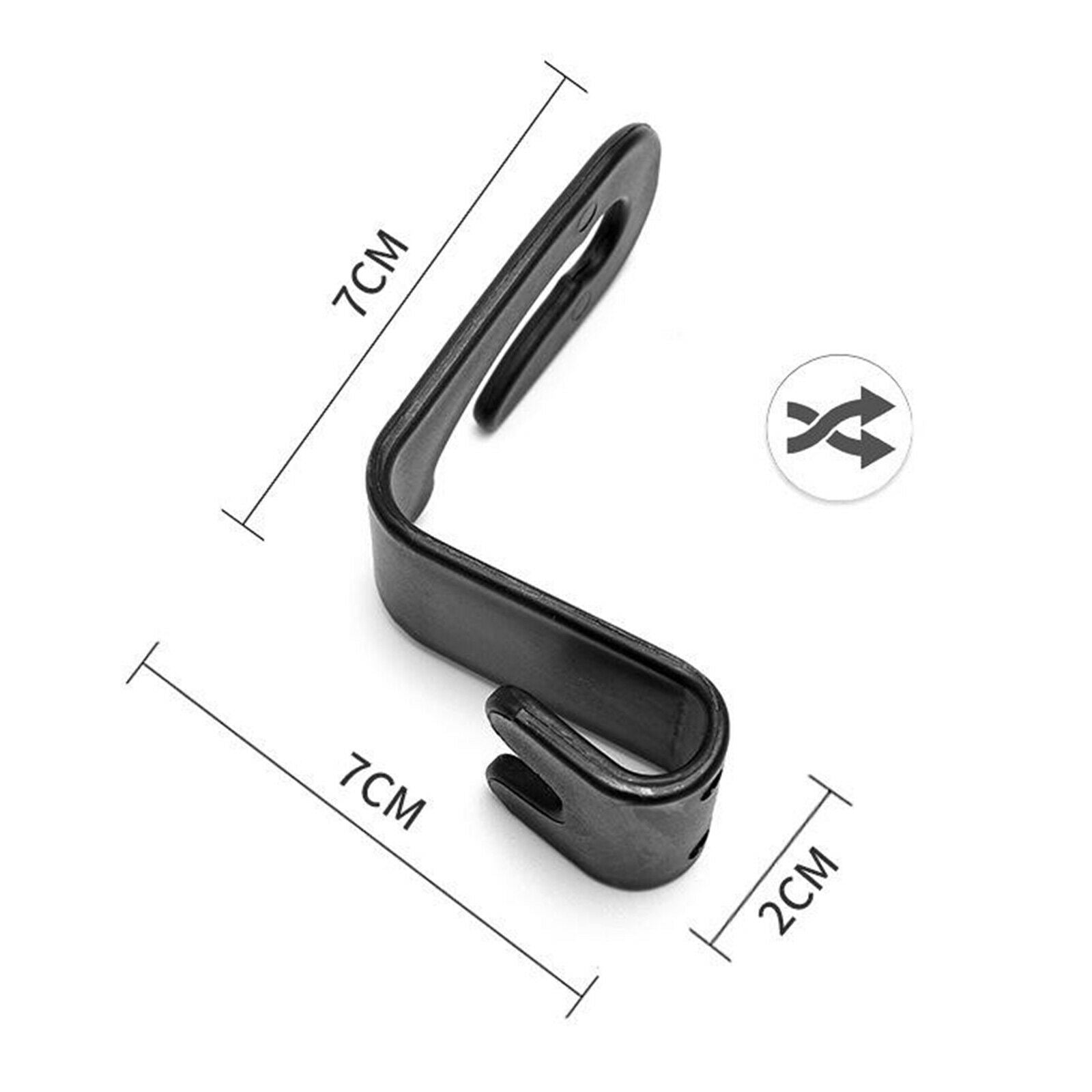 Set of 4pcs car back seat headrest hook hangers, easy to use