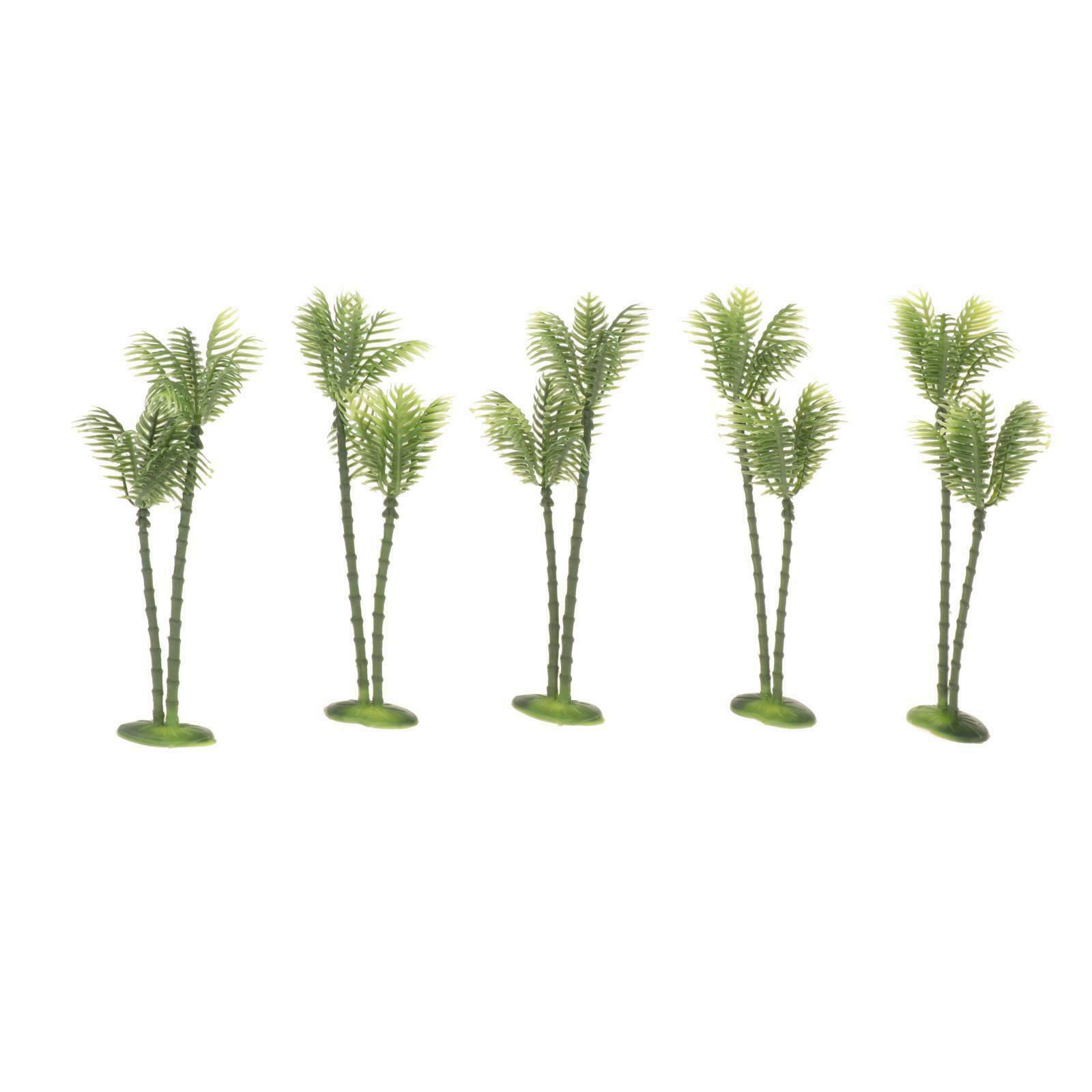 10x 1:75 1:150 Mini Coconut Trees Railway Street Scenery Trees Layout Decor