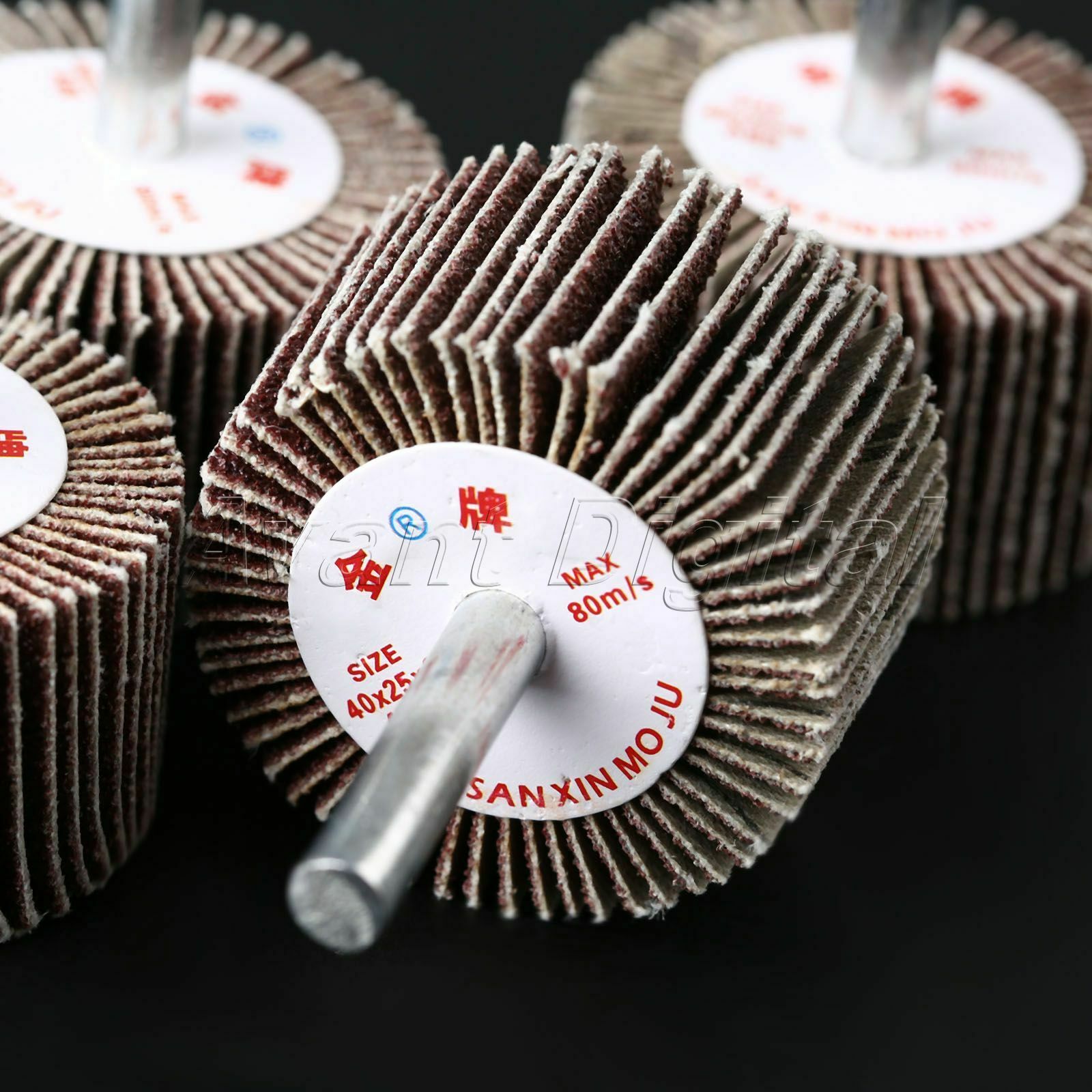 80 Grit Flap Sanding Polishing Grinding Wheel Disc Grinder Power Rotary Tool 5Pc