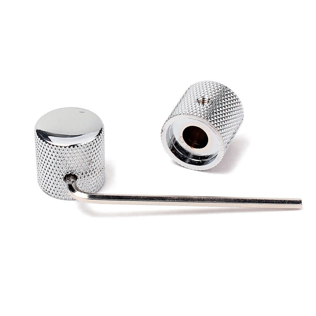 3x Metal Domed Volume Tone Control Knobs for Electric Guitar