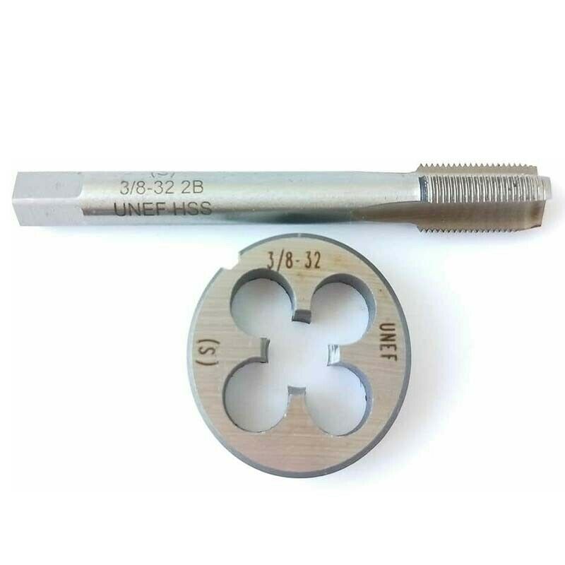 3/8-32UNEF HSS Tap And Die, CNC Machine Thread Tap+Round Thread Die Right Hand