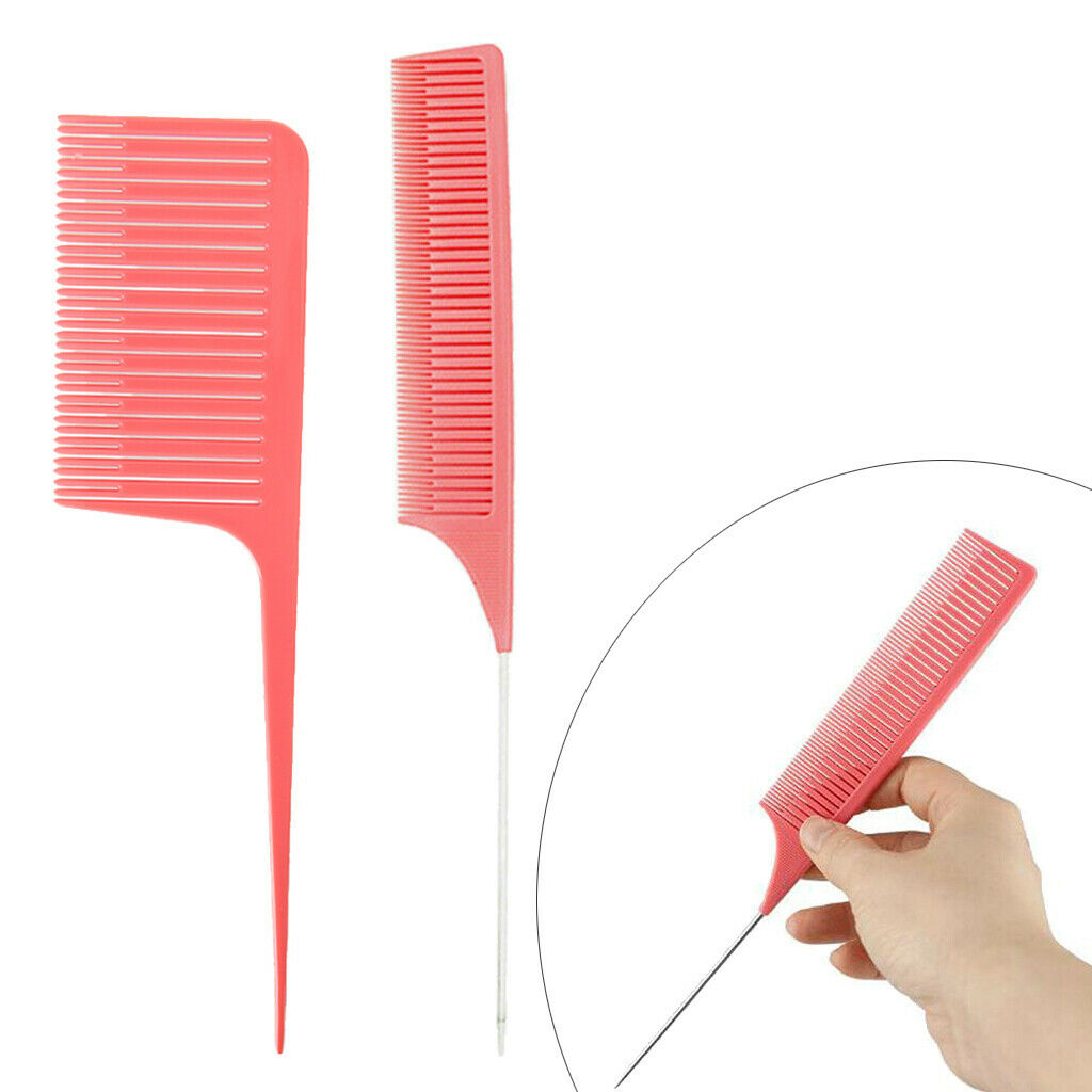 New Fine&Wide Sectioning Weaving Highlighting Foiling Hair Combs Dyeing