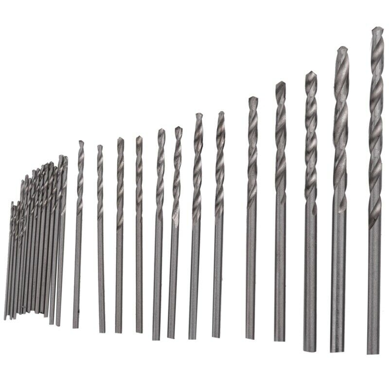 Hand Drill Bits Set 31Pcs Hand Drill Set Precision Pin Vise Micro-Mini Twist DC9