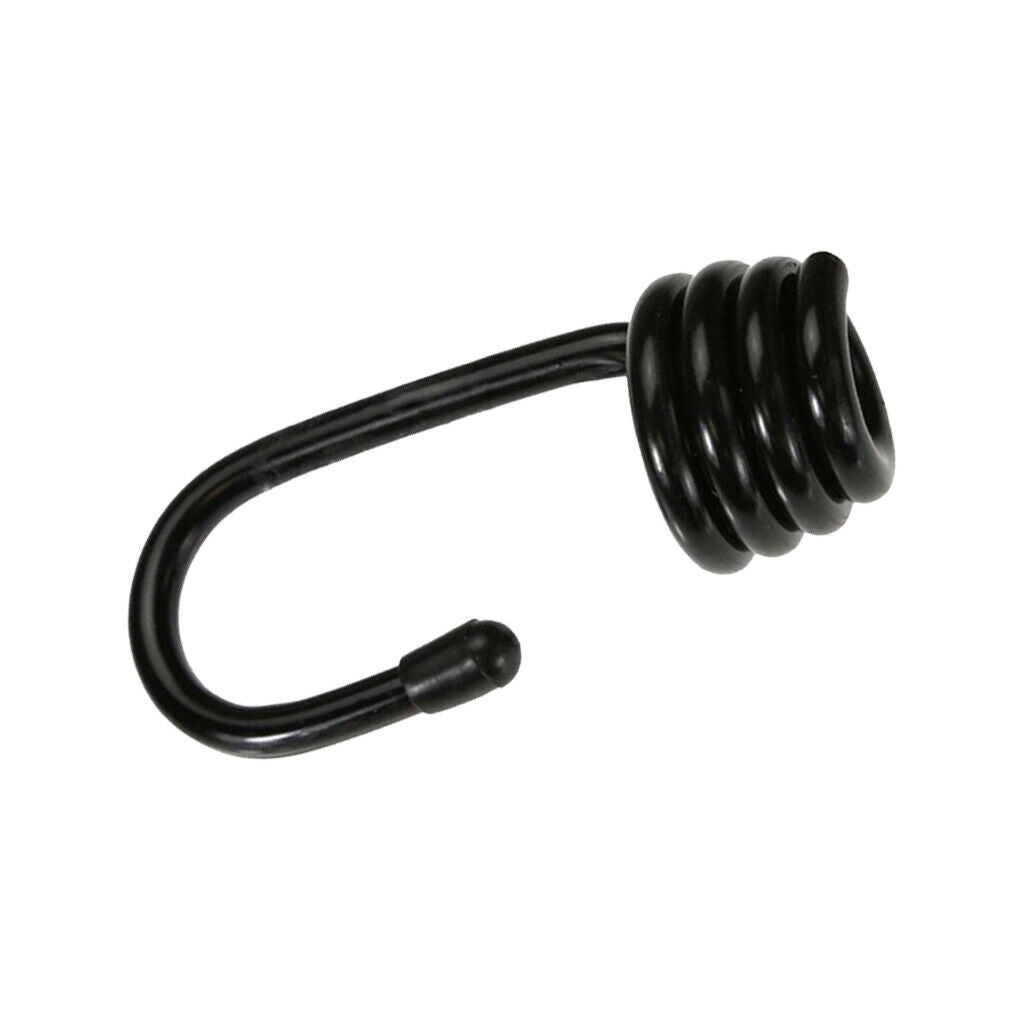 10 Pieces Plastic Coated Steel Wire Hook 10mm Shock Cord Bungee Elastic Rope