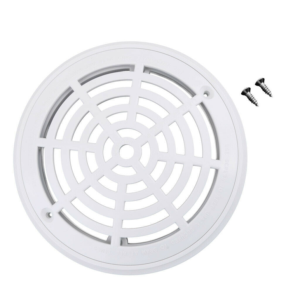 3 Piece 8-inch Swimming Pool in-Ground & Above Ground Dual Main Bottom Drain