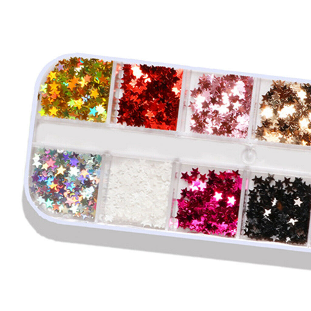 Nail Geometry Paillette Tinsel Fragments Make up Eyes Glitter Decals Design