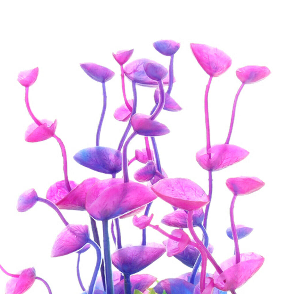 Pack of 2, Aquarium Plastic Plant Fish Tank Decor Aquatic Water Grass Underwater