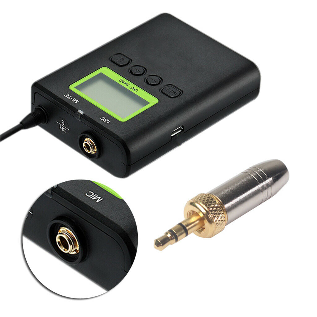 3.5mm Stereo Welded Male Plug for Collar-clip wireless microphone