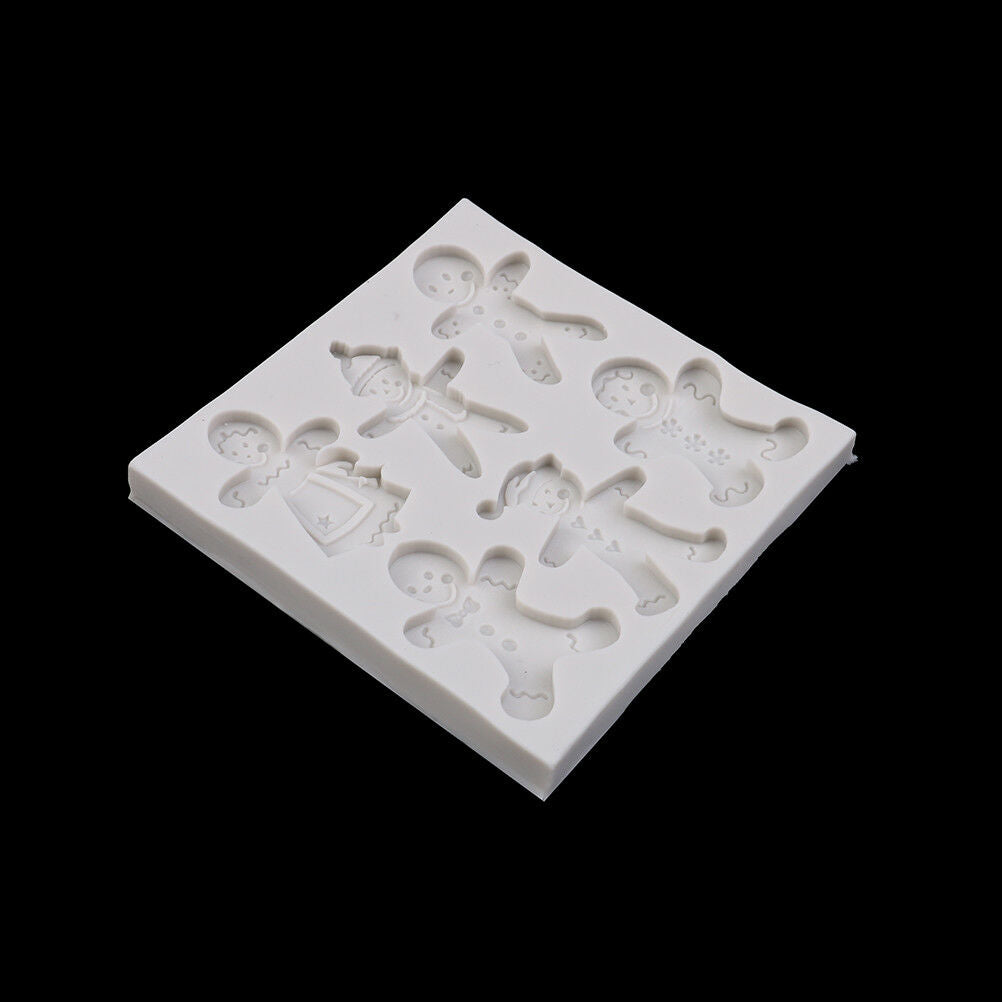 Christmas Snowman Silicone Fondant Mold Cake Decorating Tool Chocolate Mould  XC