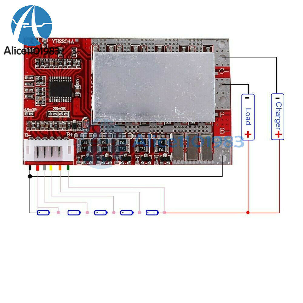 5S 50A 3.7V Polymer Lithium-Ion Battery Charger Balance Protection Circuit Board