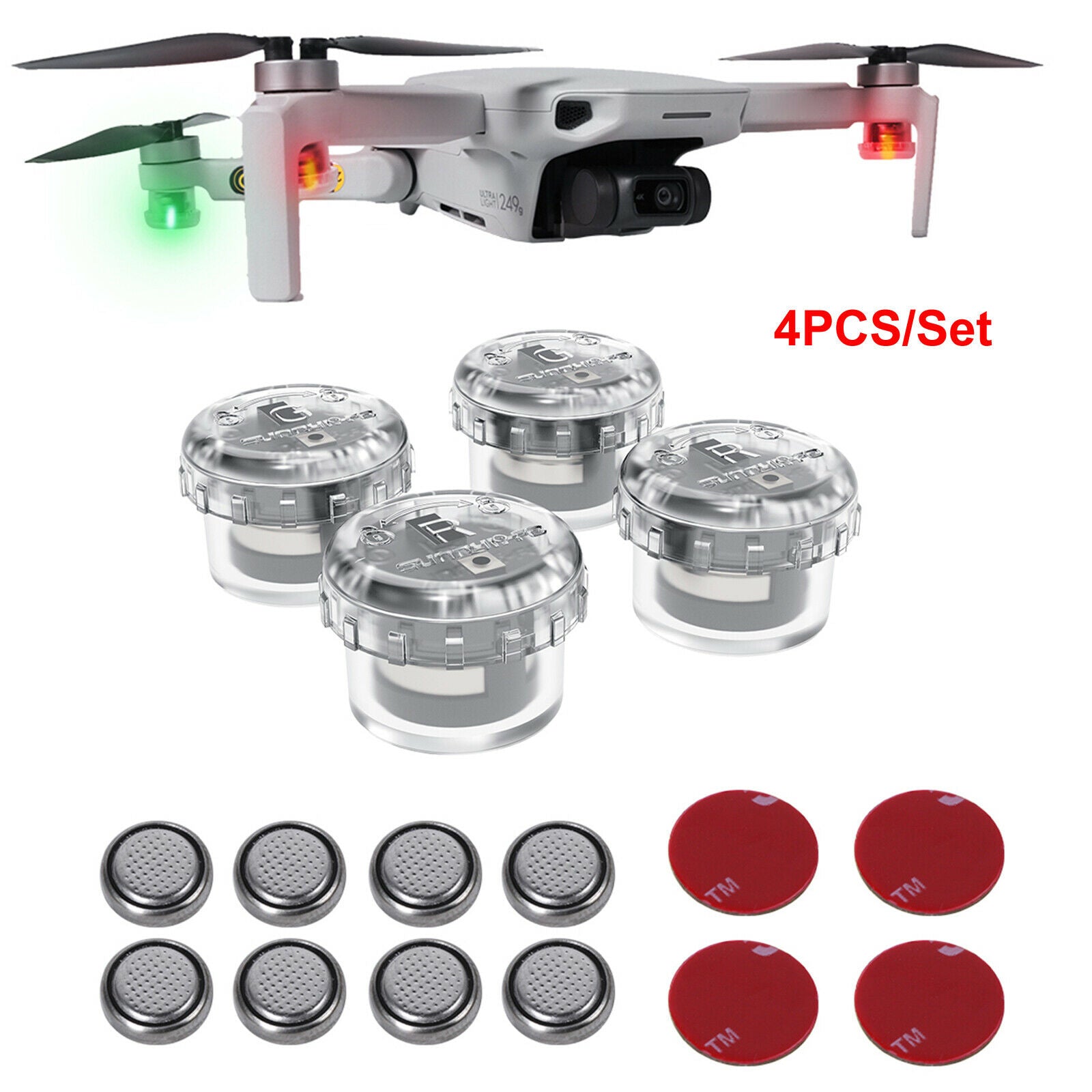 For DJI Mavic Air2/Mini 2/Autel Evo II Night Flying Light LED Strobe Signal Lamp