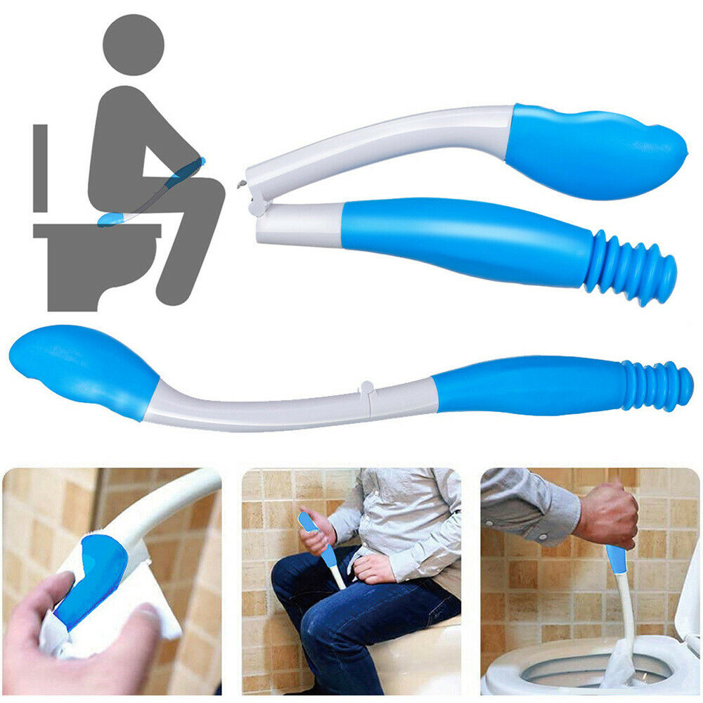 Toilet Aid Wiping Wand - Long Reach Hygienic Cleaning Aid, Extends Your Reach