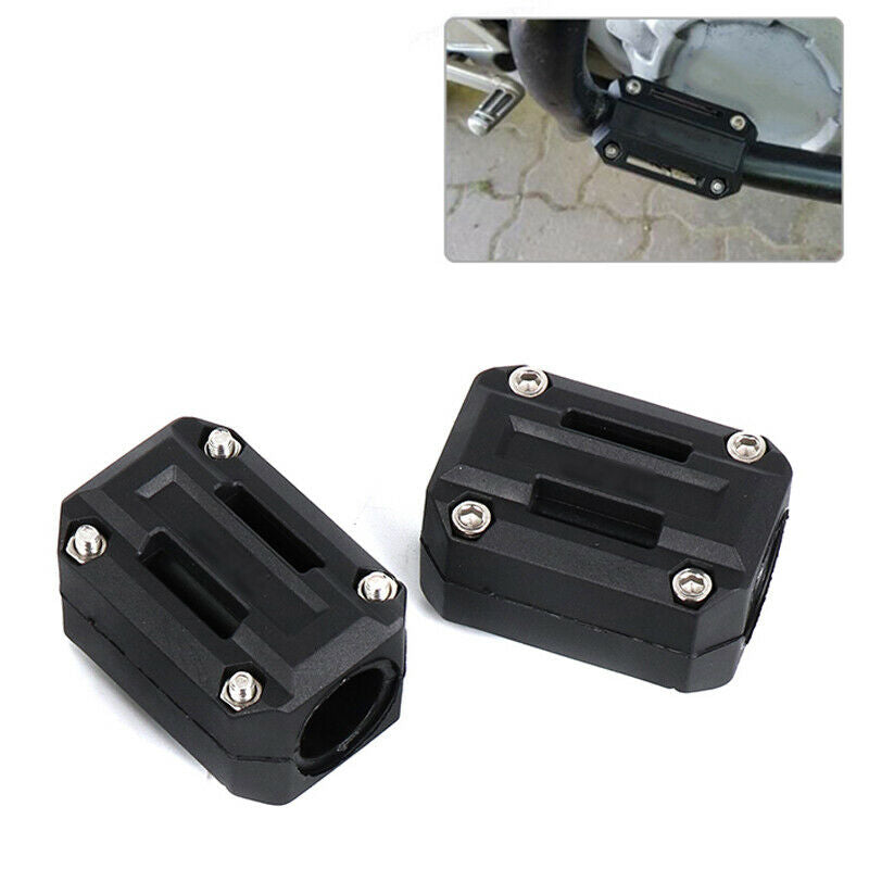 2PCS Motorcycle Bike 22/25/28mm Handlebar Bumper Clamps Protector Nylon Plastic