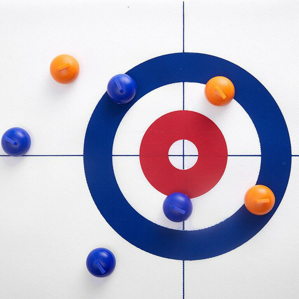 Mini Indoor Tabletop Curling Game with 8 Rollers Family Games for Indoor