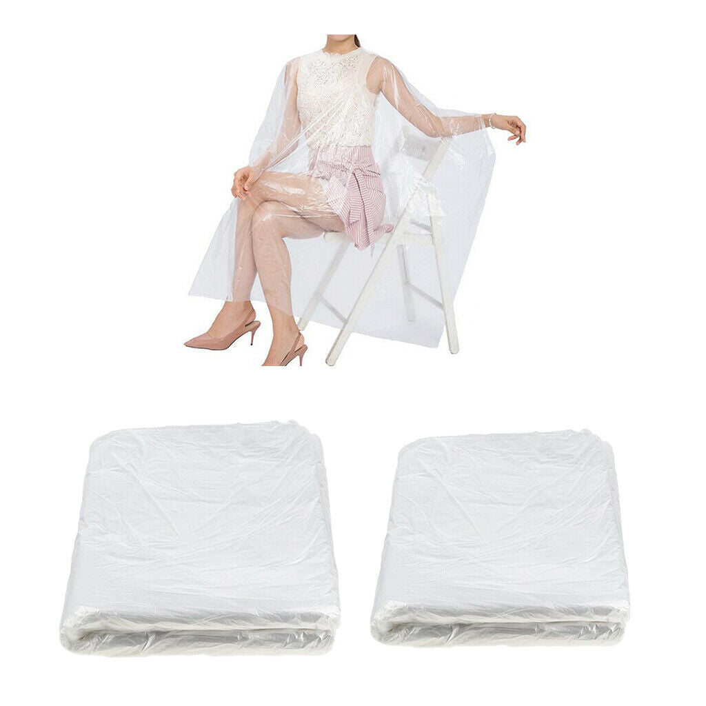 150pcs Waterproof Disposable Hair Cutting Cape Gowns Salon Barber Shop Capes