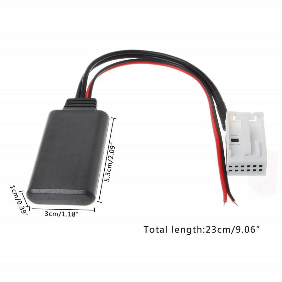 12Pin Bluetooth Adapter Aux Cable Fit For Mercedes Benz W169 W245 W203 W209 X164
