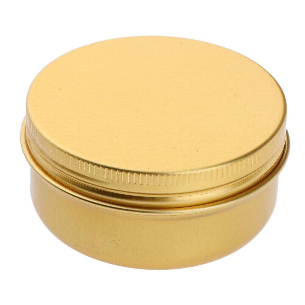10pcs Empty Makeup Aluminium Pot Jar Tin Lip Balm Container Case Box 60ml