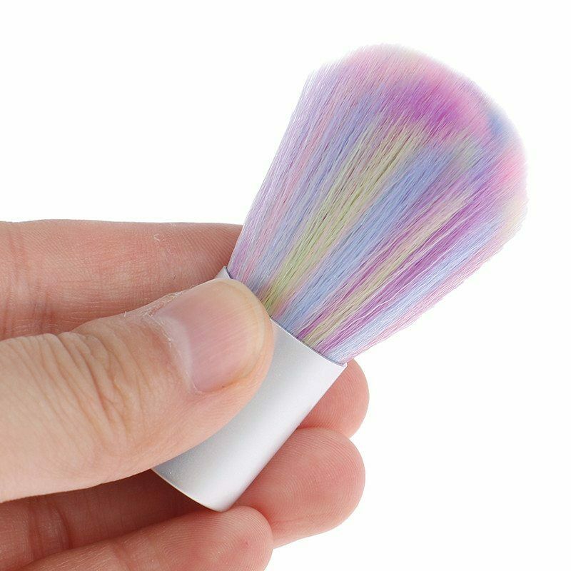 1PCS soft Nail Art Glitter Brush Powder Remover Acrylic Makeup Clean Manicure