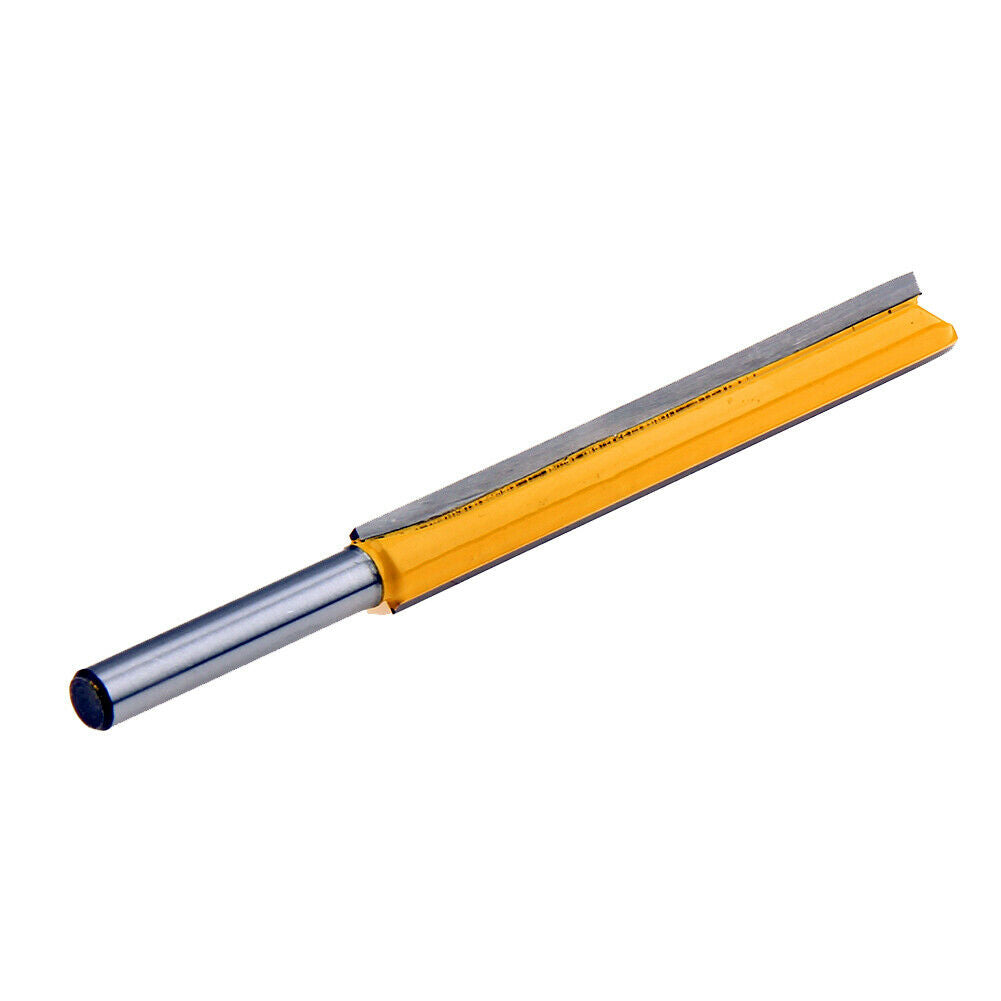 1/4x3/8x76 Long Straight Router Bit 1/4 inch Shrank Extension Edge Cutter @