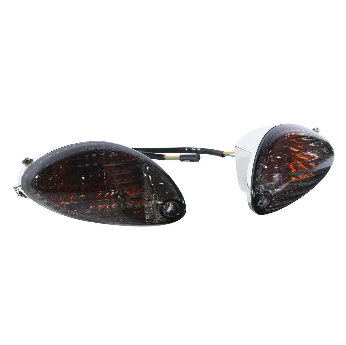 Smoke Lens Turn Signal Indicatiors Light Fit For Suzuki Hayabusa GSXR1300 08-16