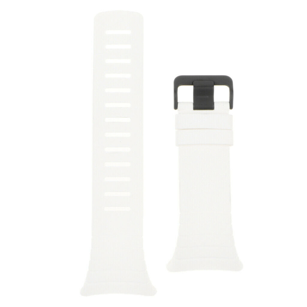Silicone Wristband TPU Strap For Suunto Core Series Sport Watch Band white
