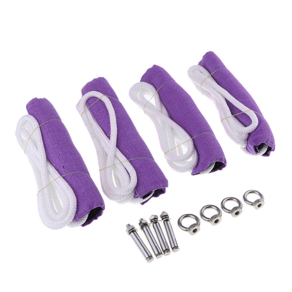 Yoga Inverted Sling Rope Aerial Yoga Swing Training Sling Strap Purple