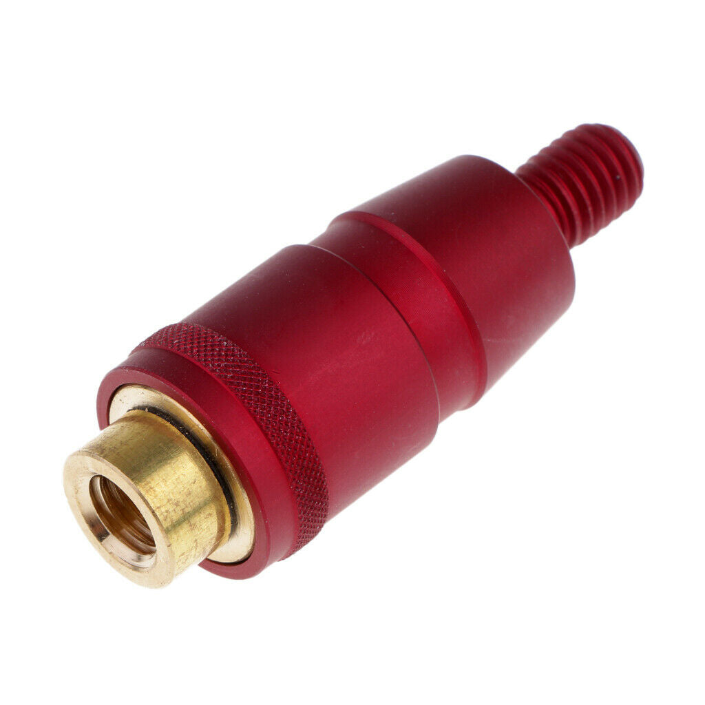 2X Fishing Landing Net Connector Head Screw Net Rod Quick Release Adapter Red