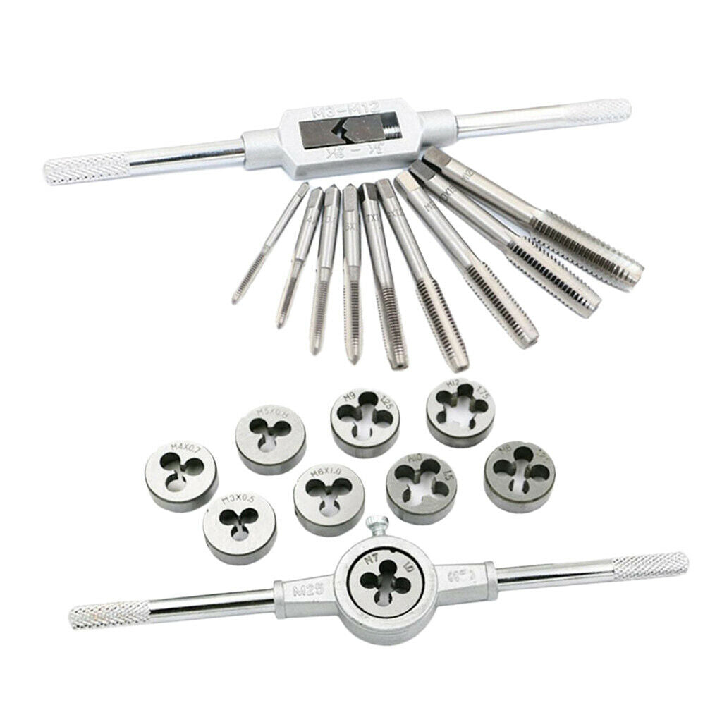 20Pcs/Set Tap Wrench Metric Manual Screw Tap Screwdriver Bit Set M3-M12