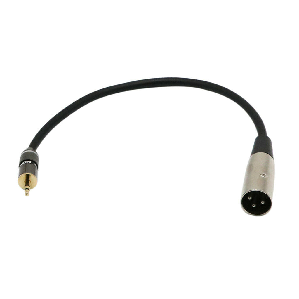 3 . 5mm   1 / 8 "  Stereo  ( PC / Laptop )  to   XLR   Male  ( Mixer / Speaker )