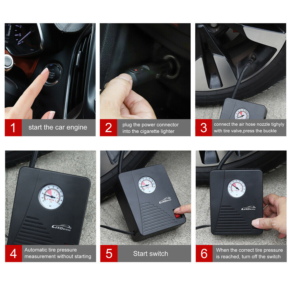 Portable Digital Dual-Use Wireless Dual-Cylinder Car Tire Inflator for Home Use