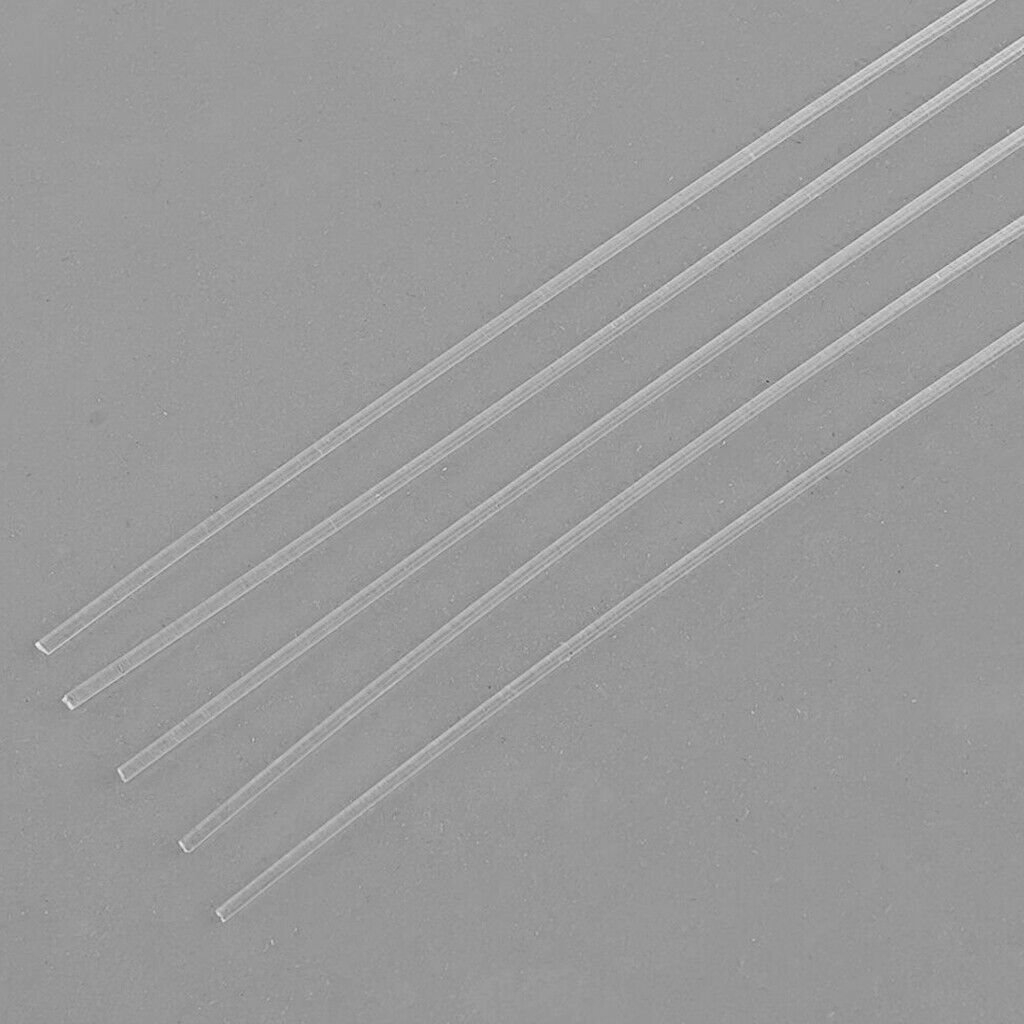 5 Pieces 2x250mm Transparent Clear Long Acrylic   Round Rod
