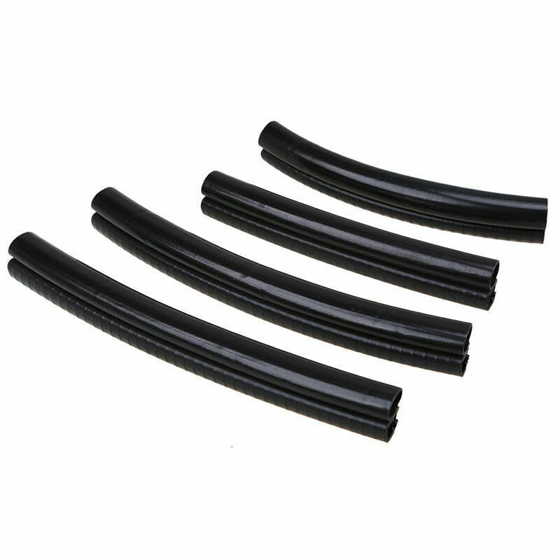 4Pcs Car Door Window Trim Edge Moulding Rubber Weatherstrip Seal Strip Black