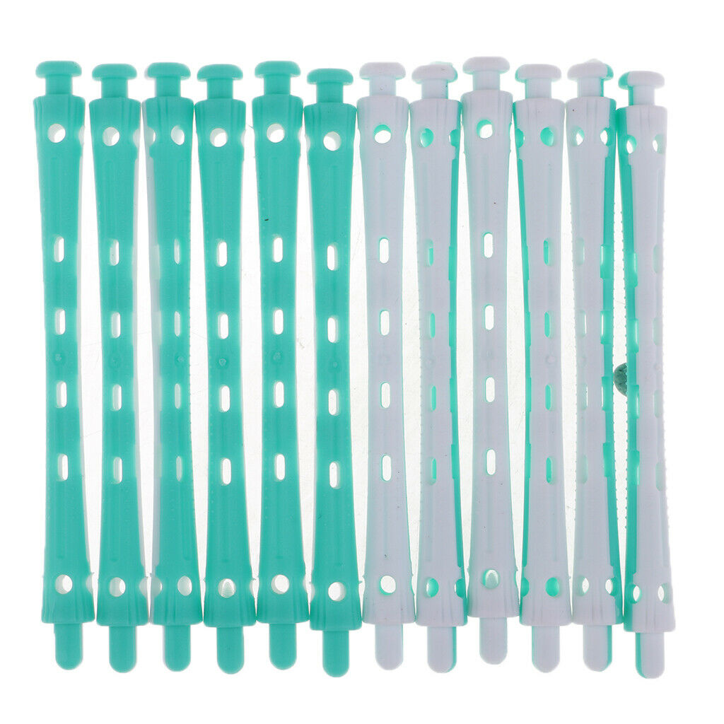48x Professional Perming Rods Rollers Perm Curlers Waves All Size Styling