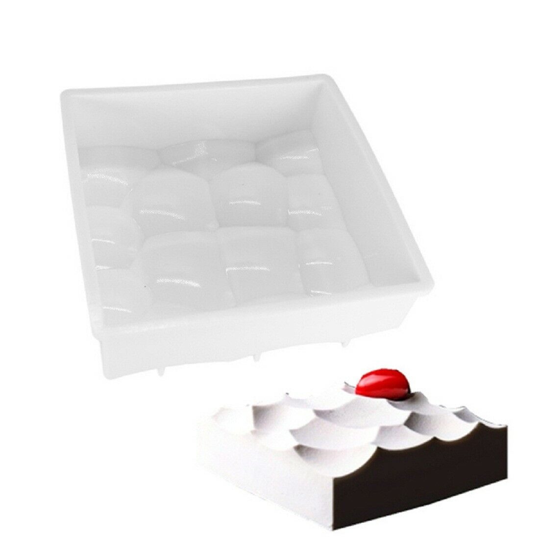 Geometric Eggshell  Silicone Cake Mold Decoration Tools Mousse Cakes