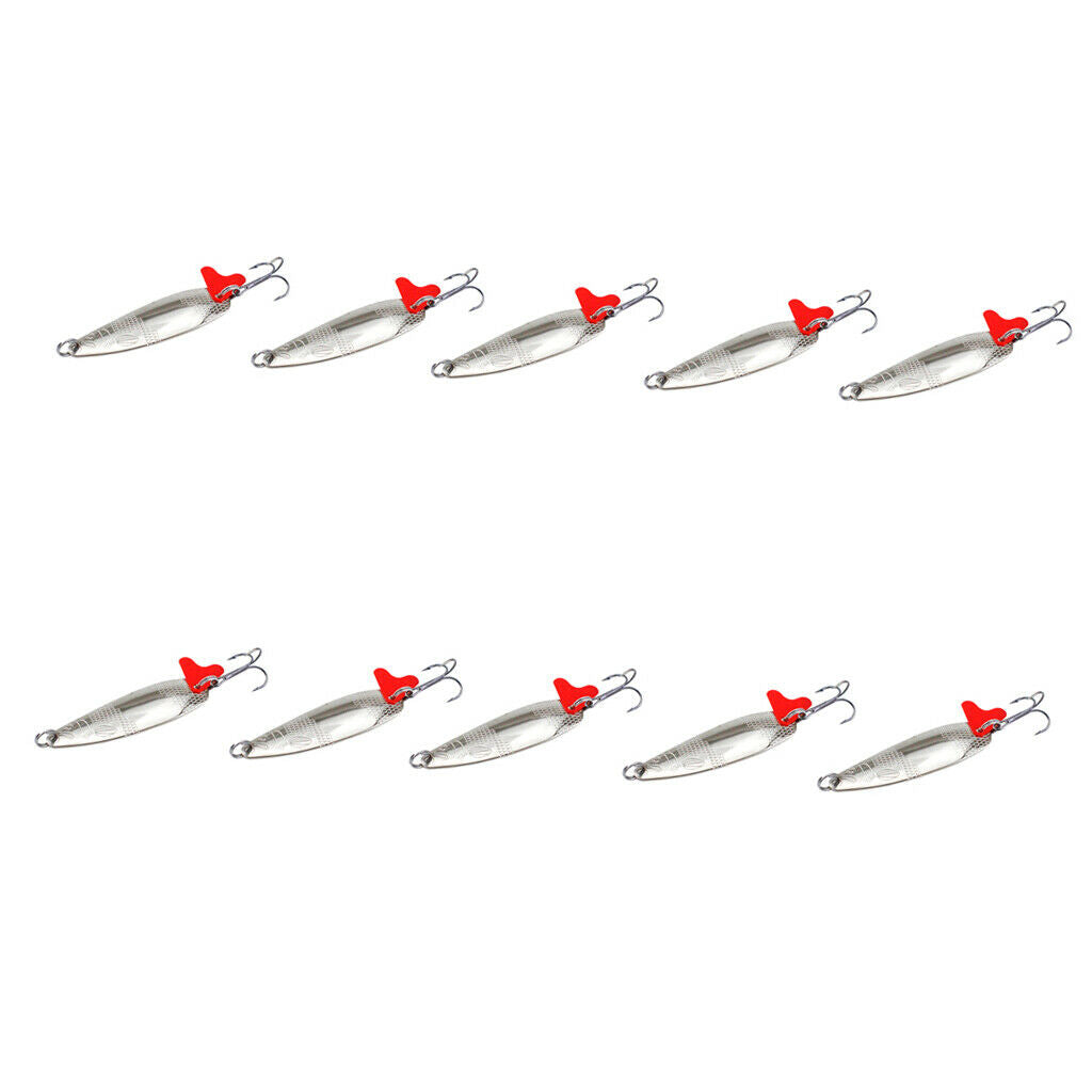 10pcs Fishing Spinner Baits Sequins Fishing Baits Replacement Supplies