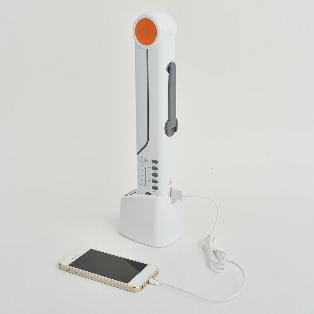 Solar Hand Crank Power Desk Lamp Emergency LED Flashlight FM Radio