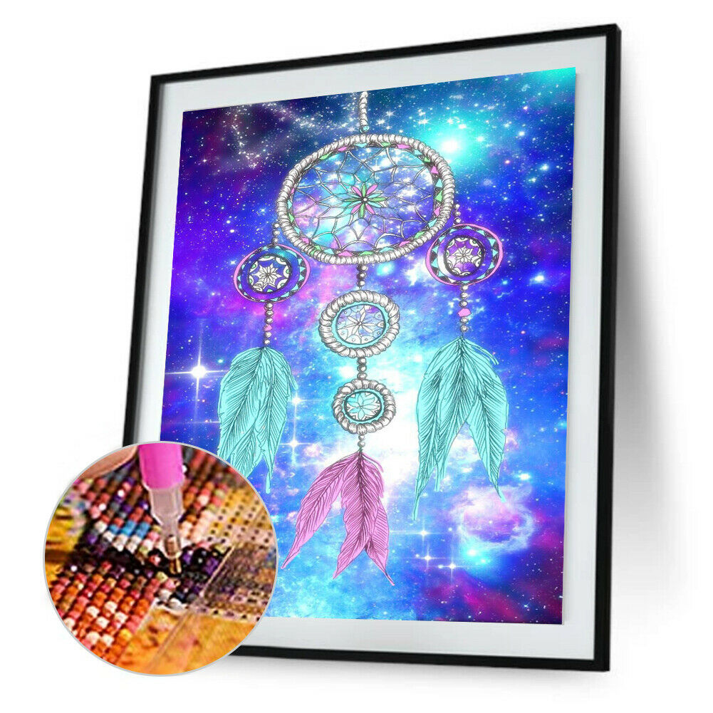 Dreamcatcher 5D DIY Full Round Diamond Painting Rhinestone Art Cross Stitch @