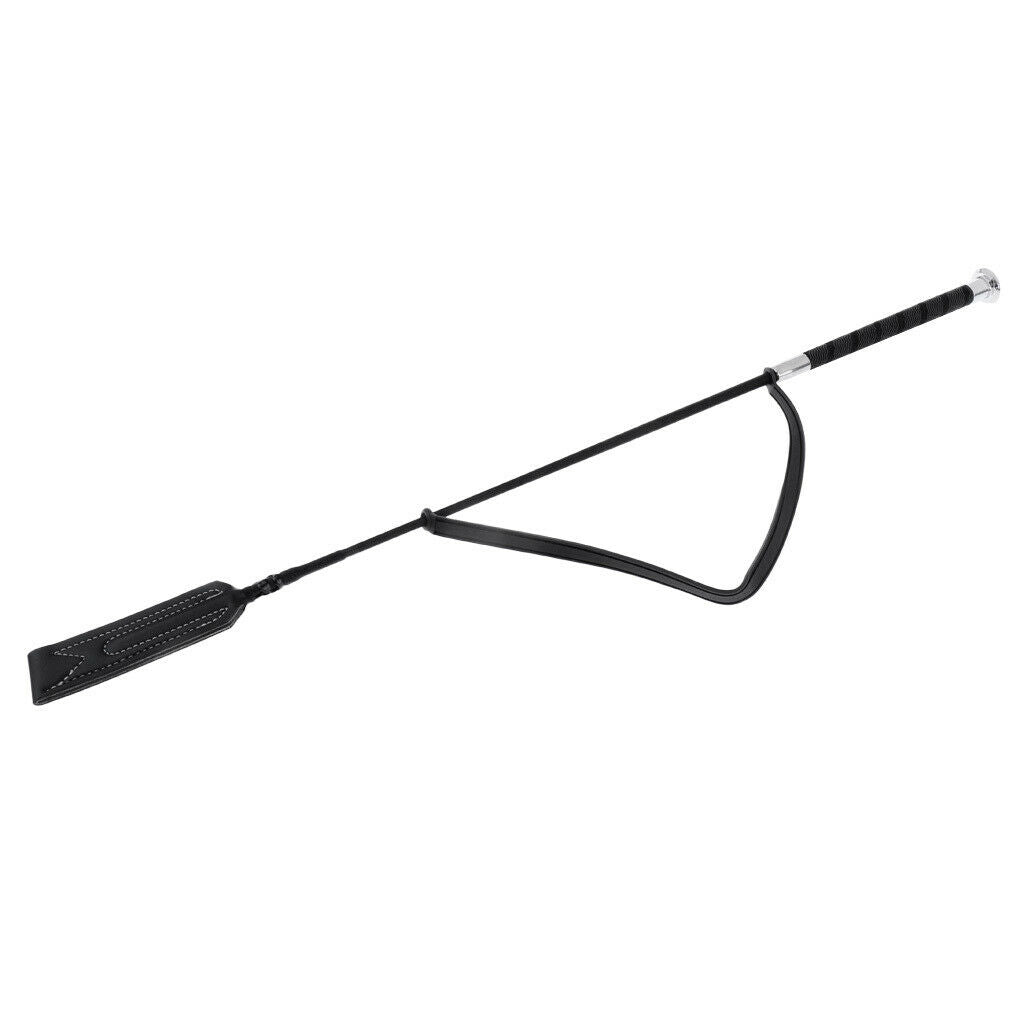 Equestrian Riding Crop Jump Bat Fiberglass Shaft with Leather Slapper