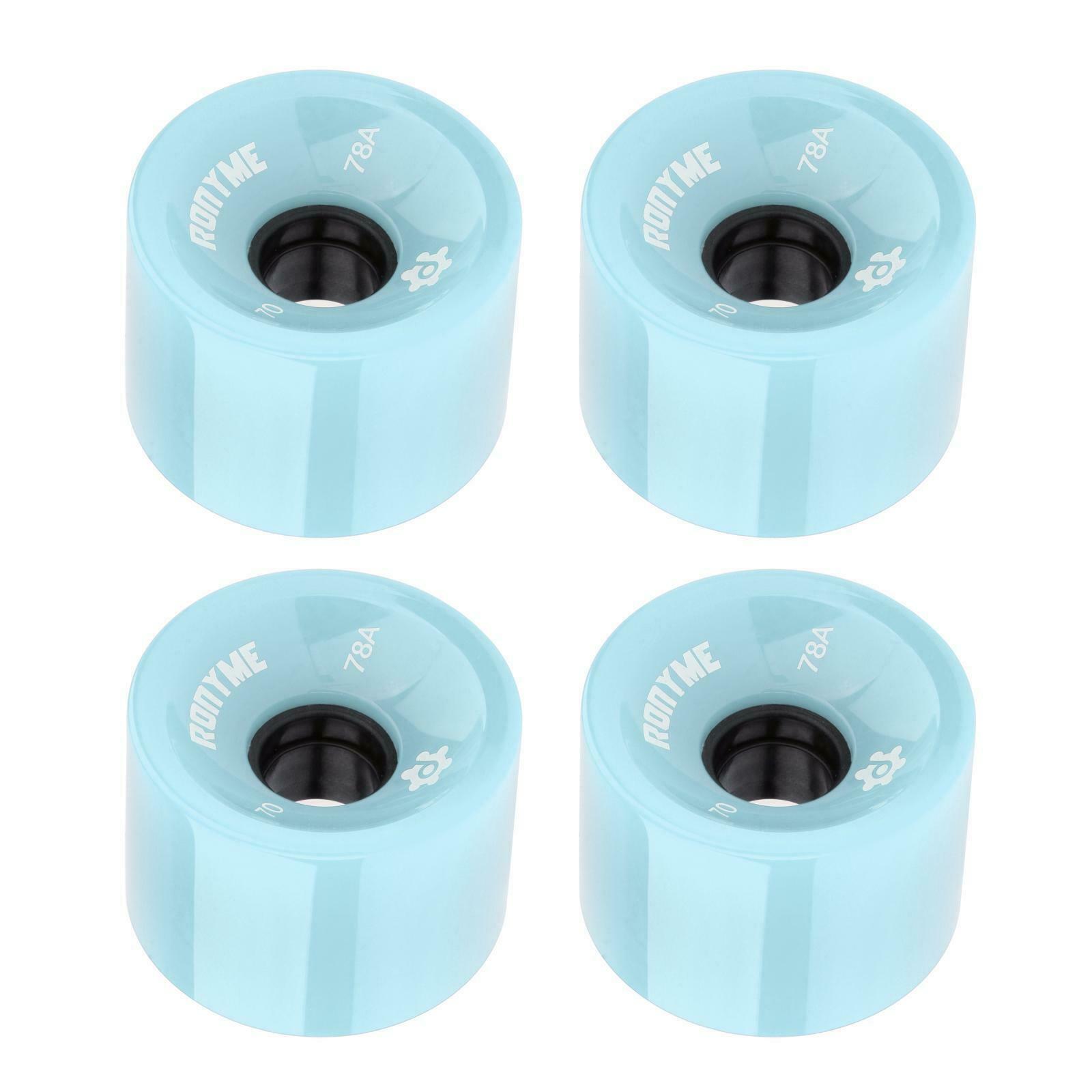 8x Skateboard Wheels Replacement PU Roller ABEC-9 Bearing Casing Maintenance