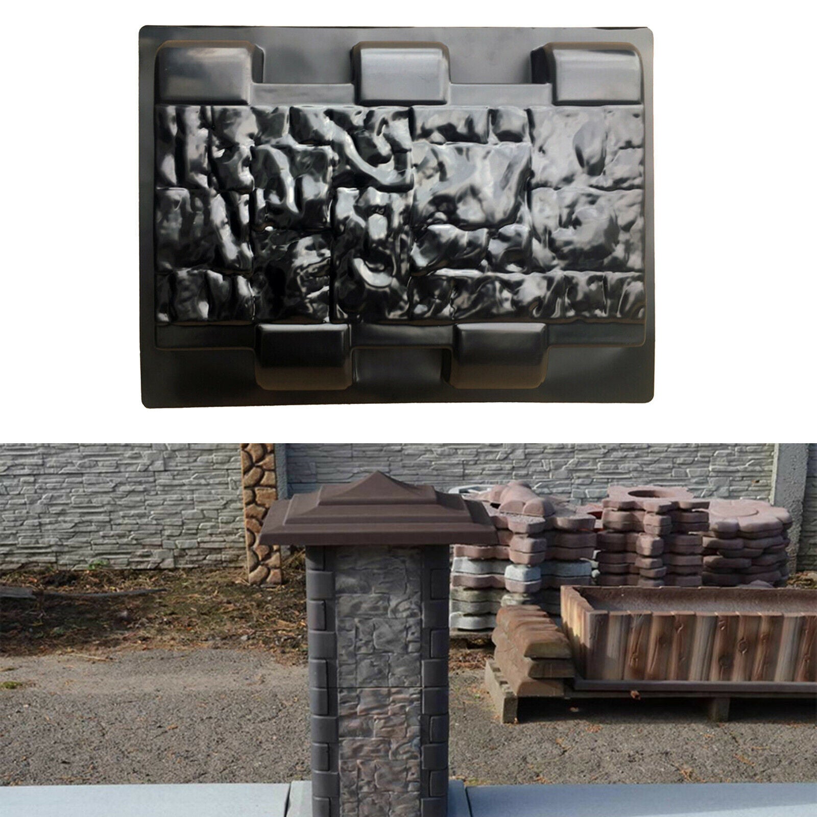 Garden Simulation Fence Mold DIY Column Mould Lawn Driveway Decoration